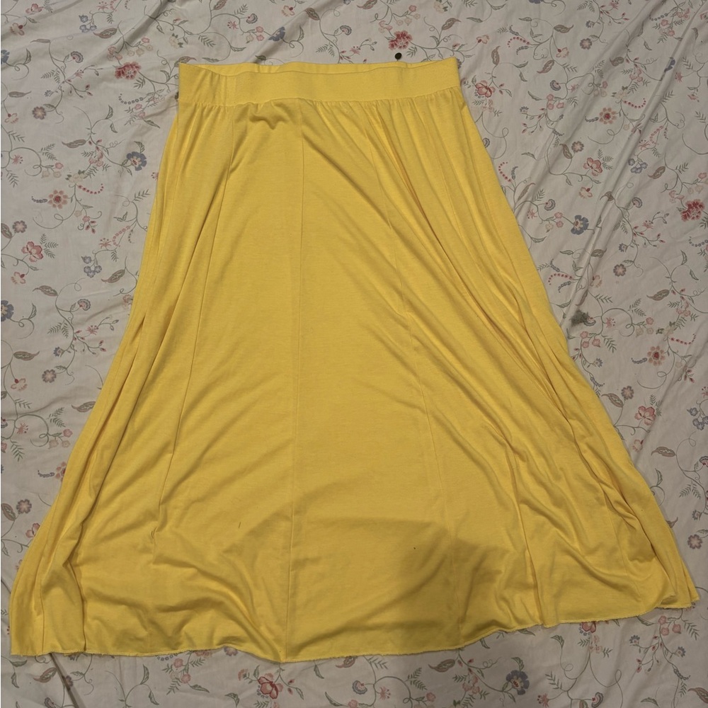 Cato Sunny Yellow A-Line Skirt
